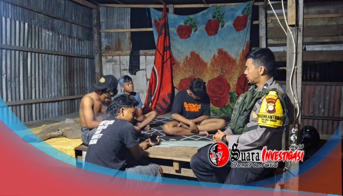 Bhabinkamtibmas Kaluku Bodoa Patroli Dini Hari, Edukasi Pemuda di Jalan Galangan Kapal