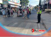 Personel Polsek Bontoala Siaga Amankan Perayaan Kenaikan Isa Al-Masih di Sejumlah Gereja