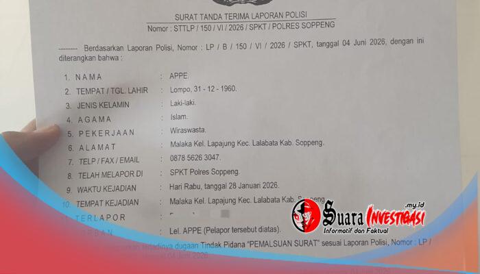 Polisi Sampaikan Perkembangan Penanganan Laporan Dugaan Pemalsuan Surat di Soppeng