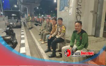 Polsek Rappocini dan Satpol PP Bersinergi Jaga Kamtibmas di Kawasan Flyover AP Pettarani Makassar