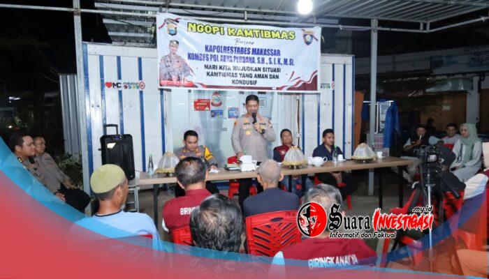 Ngopi Kamtibmas di Sudiang Raya, Kapolrestabes Makassar Bahas Isu Perkelahian Kelompok, Narkoba, dan Rambu Lalulintas